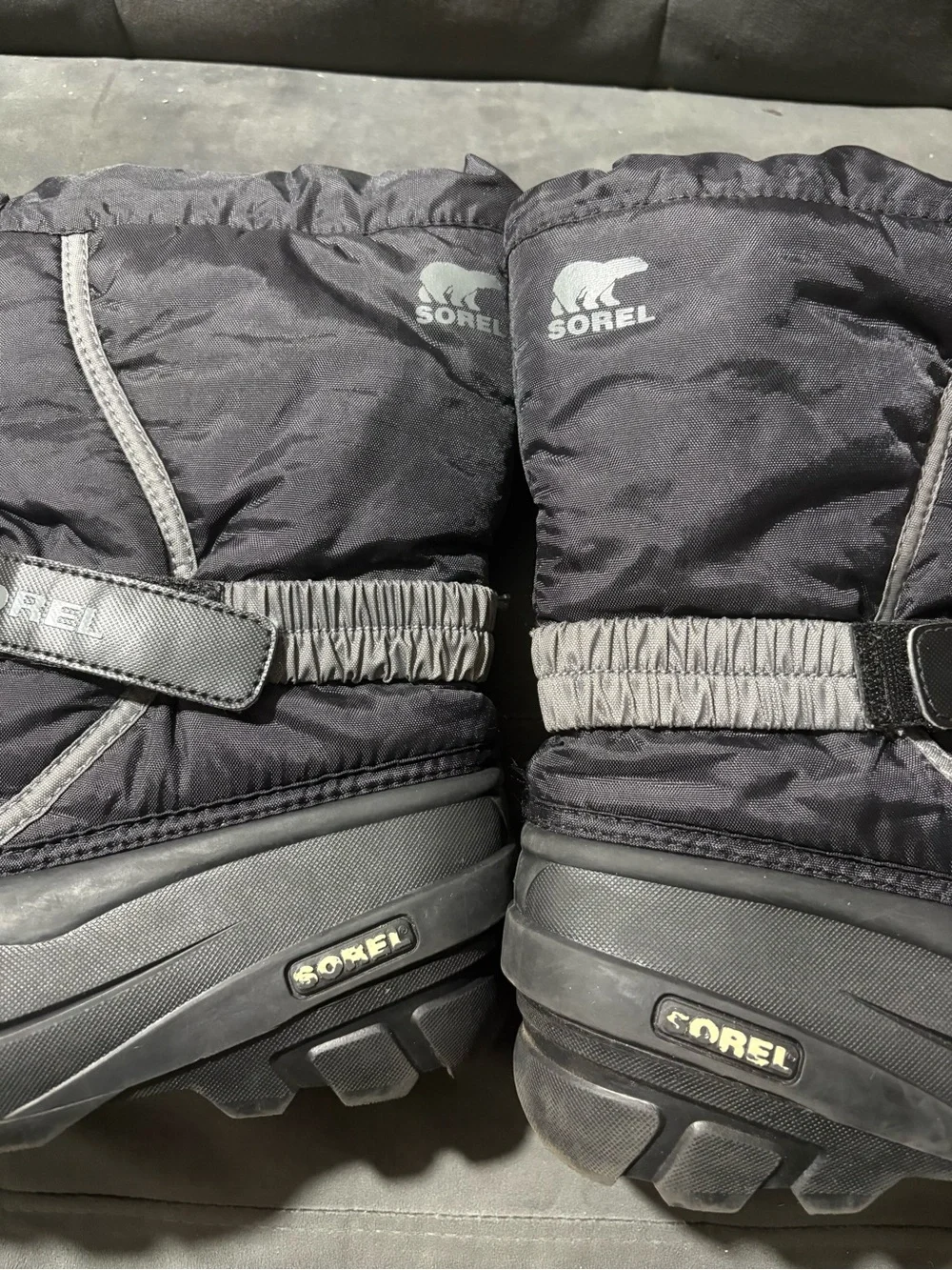 Sorel Flurry Winter Snow Boots Children's 3 Black insulated Lined winter shoes